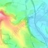 Offham Hill topographic map, elevation, terrain