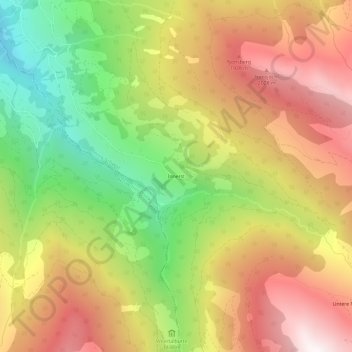 Innerst topographic map, elevation, terrain