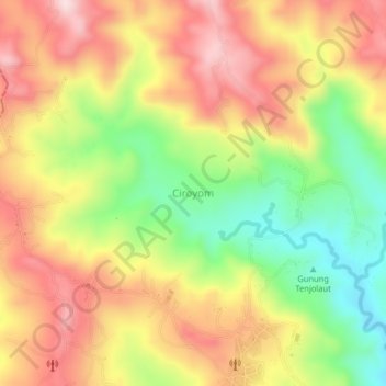 Ciroyom topographic map, elevation, terrain