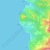 Cala Carbó topographic map, elevation, terrain