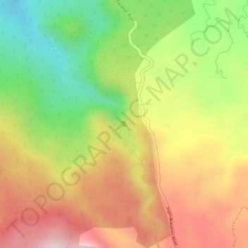 Limunsudan Falls topographic map, elevation, terrain