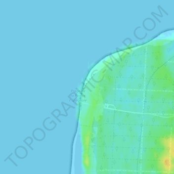 Pointe Espagnole topographic map, elevation, terrain