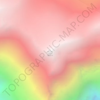 Mount Logan topographic map, elevation, terrain