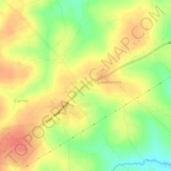 Paicho topographic map, elevation, terrain