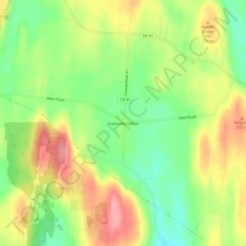 Greenville Center topographic map, elevation, terrain