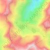 Jöriseen topographic map, elevation, terrain