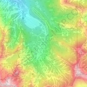 Silver Lake Summer Resort topographic map, elevation, terrain