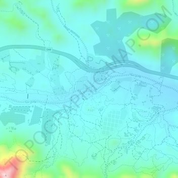 Wadi Hatta - Hub topographic map, elevation, terrain
