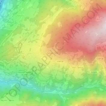 Ceves topographic map, elevation, terrain