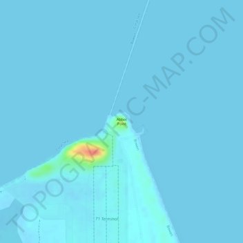 Abbot Point topographic map, elevation, terrain