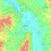 Jagodina topographic map, elevation, terrain