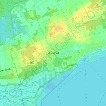 Mardorf topographic map, elevation, terrain