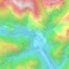 La Muda topographic map, elevation, terrain