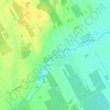 South Mountain topographic map, elevation, terrain