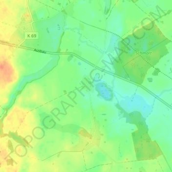 Ave topographic map, elevation, terrain