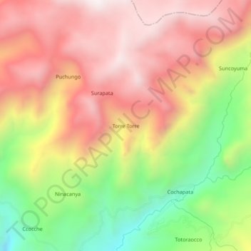 Torre Torre topographic map, elevation, terrain