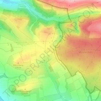 Finkenkamp topographic map, elevation, terrain