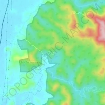 Coppo topographic map, elevation, terrain