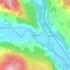 Logierait topographic map, elevation, terrain