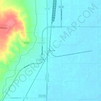 East Fairview topographic map, elevation, terrain