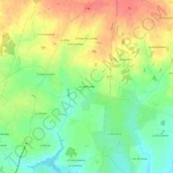 La Greffinière topographic map, elevation, terrain
