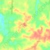 Center topographic map, elevation, terrain