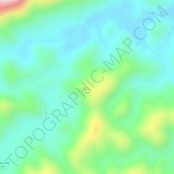 Morro Seco topographic map, elevation, terrain