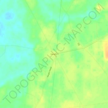 Vaughn topographic map, elevation, terrain