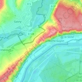 Les Verdières topographic map, elevation, terrain