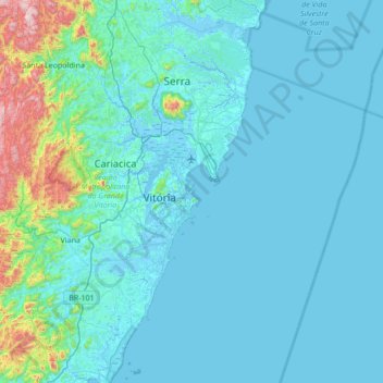 Ilha do Boi topographic map, elevation, terrain