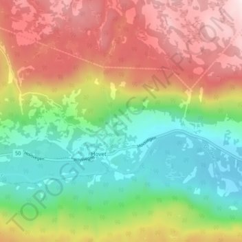 Berg topographic map, elevation, terrain