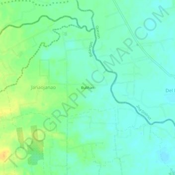 Bulihan topographic map, elevation, terrain