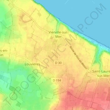 Les Isles topographic map, elevation, terrain