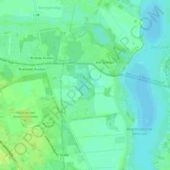 Schindelbruch topographic map, elevation, terrain