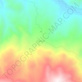 Eskihisar topographic map, elevation, terrain