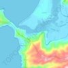 Queule topographic map, elevation, terrain