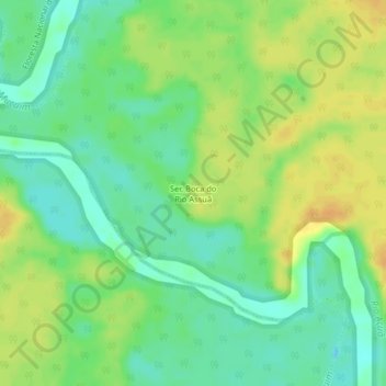 Ser. Boca do Rio Assuã topographic map, elevation, terrain