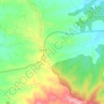 Les Ventetes topographic map, elevation, terrain