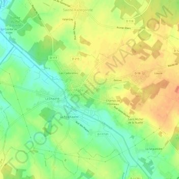 La Maladrie topographic map, elevation, terrain