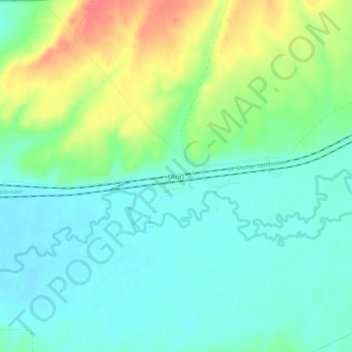 Elburz topographic map, elevation, terrain