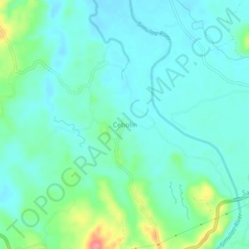 Cebolin topographic map, elevation, terrain