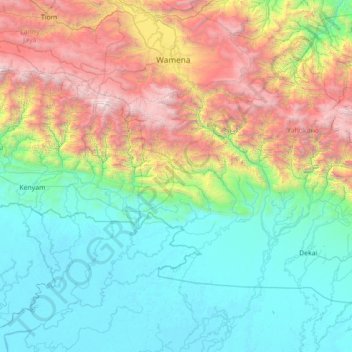 Distrik Musaik topographic map, elevation, terrain