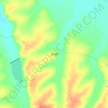 Liuhe topographic map, elevation, terrain