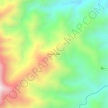 Walatana topographic map, elevation, terrain