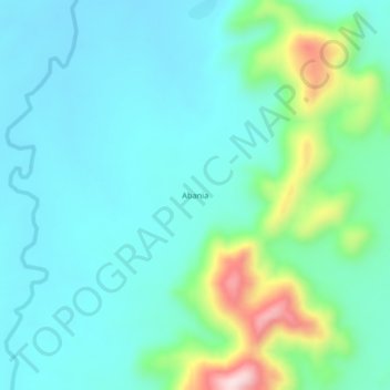Abania topographic map, elevation, terrain