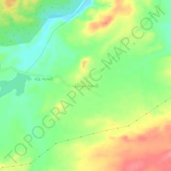 Notiyar Bhakhari topographic map, elevation, terrain