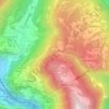 Sella della Val Nevera topographic map, elevation, terrain