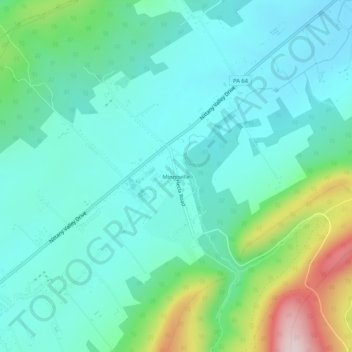 Mingoville topographic map, elevation, terrain