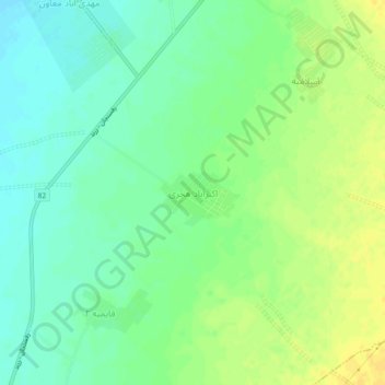 Akbarabad-e Mojri topographic map, elevation, terrain