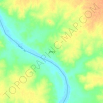 Zallaq topographic map, elevation, terrain